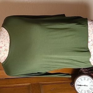 Michael Stars hunter green blouse size med.